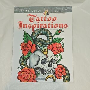 Creative Haven Tattoo Inspirations Coloring Book, Arkady Roytman